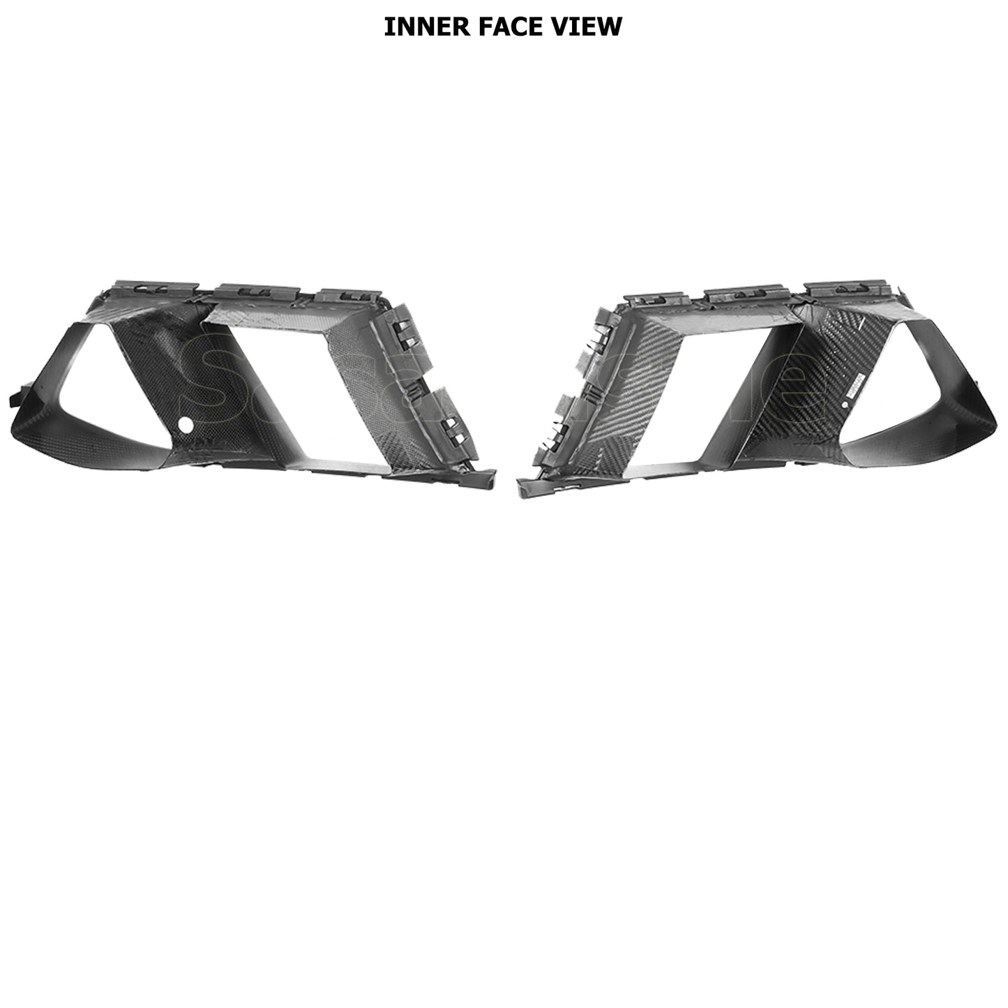 For 2021-2026 BMW G80 M3 & G82/G83 M4, MP Style Real Dry Carbon Fiber Front Bumper Air Duct Vent