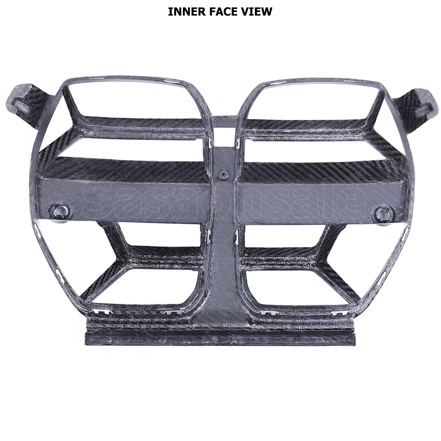 For 2021-2026 BMW G80 M3 & G82/G83 M4, CSL Style Real Carbon Fiber Front Bumper Kidney Grille Nose Grill