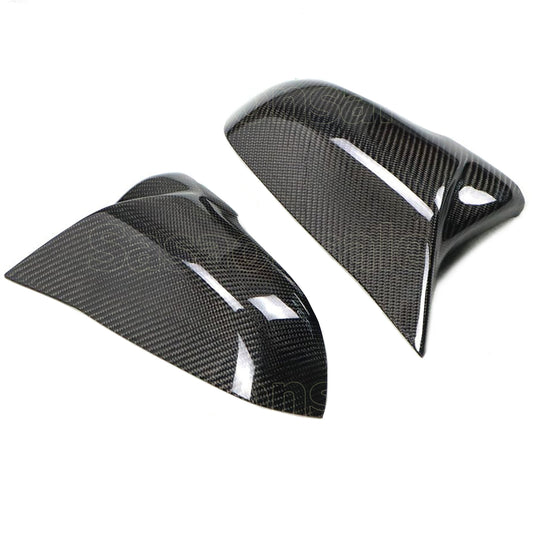 For 2020-2026 Toyota Supra A90, MP Style Real Dry Carbon Fiber Mirror Cover Replacement Caps