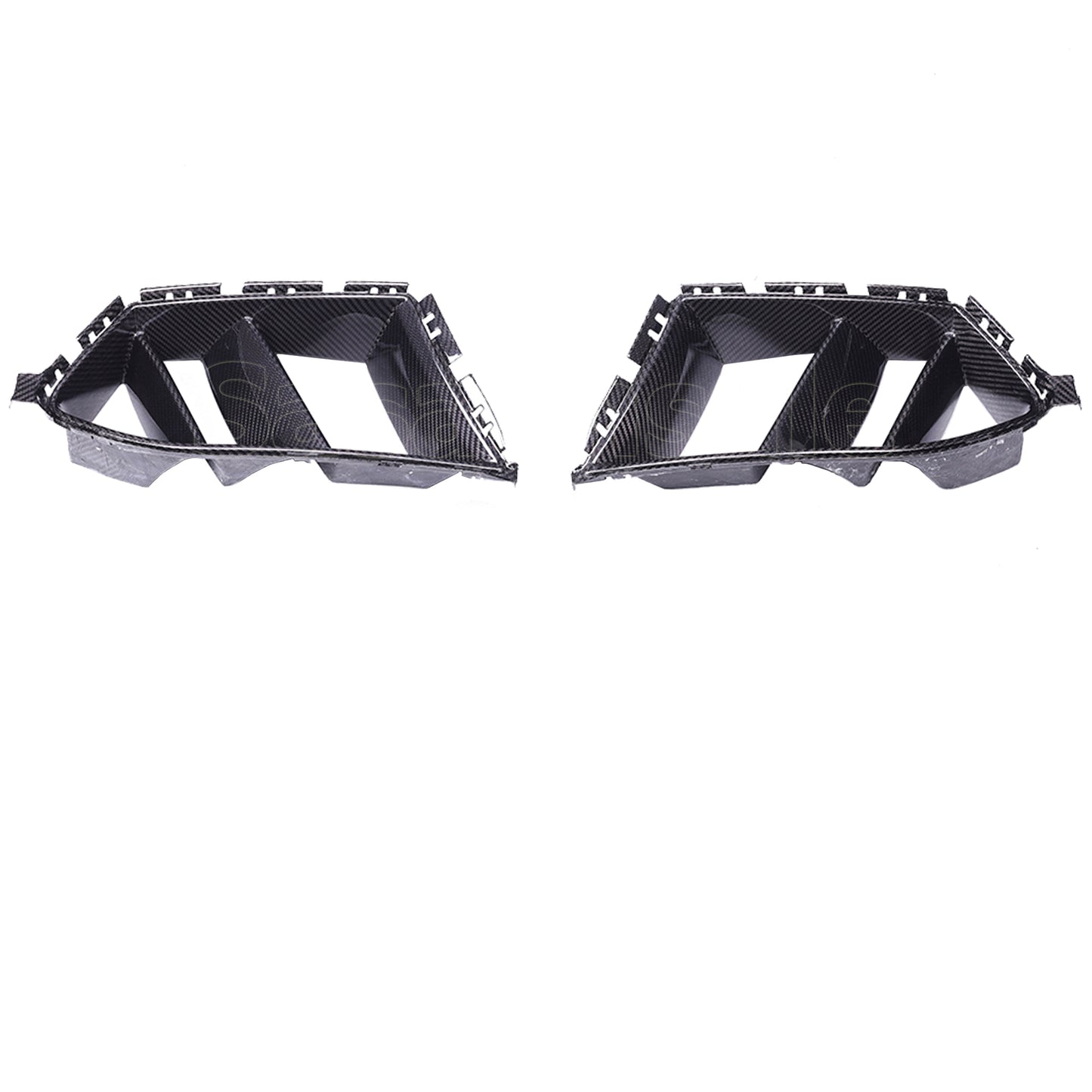 For 2021-2026 BMW G80 M3 & G82/G83 M4, MH Style Real Dry Carbon Fiber Front Bumper Air Duct Vent