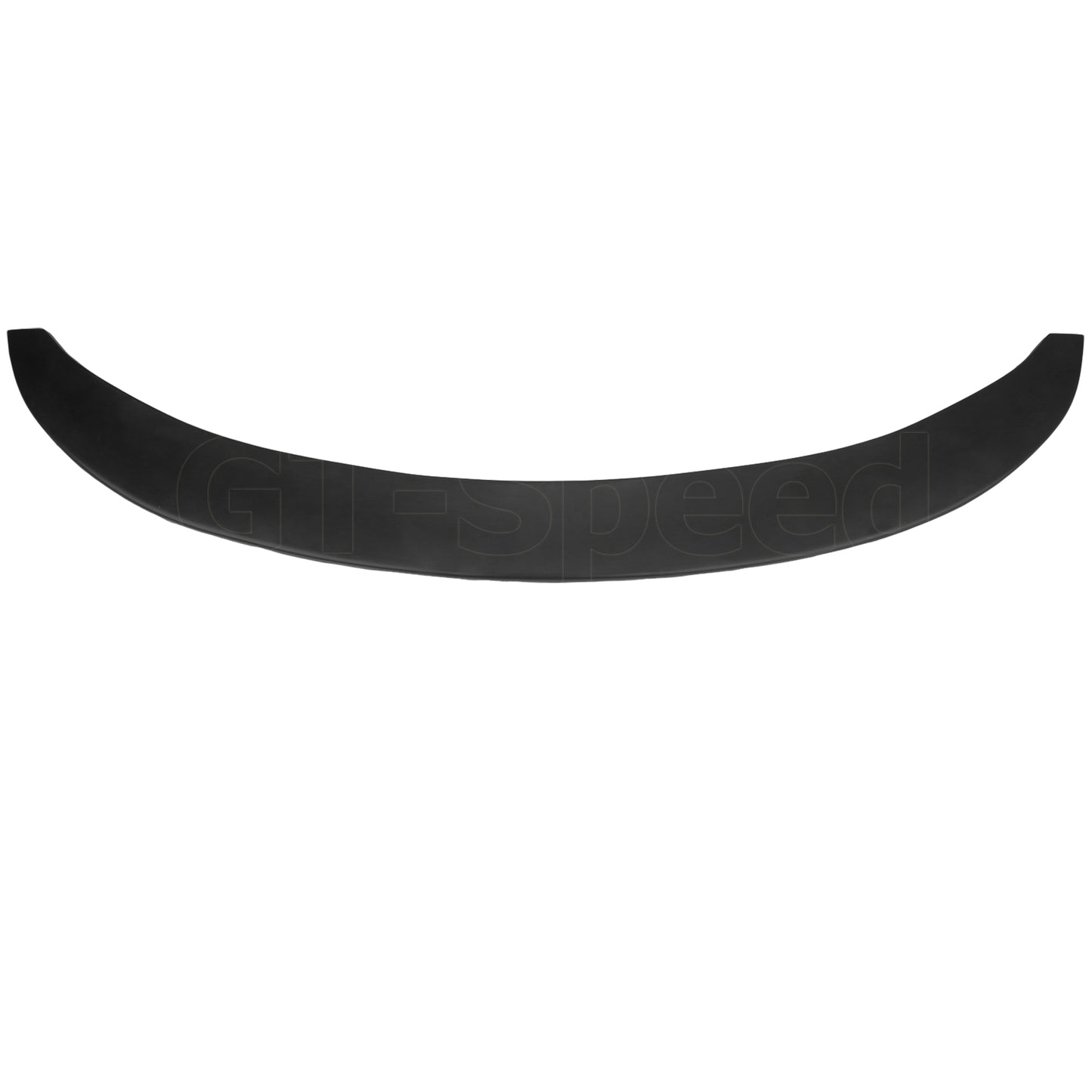 [GT-Speed] Universal SP Round Style 67.75"L x 16"D PU Front Bumper Lip Splitter Black, (Non-Vehicle Specific) - Single Pack, Unpaint Black, Come with Hardware