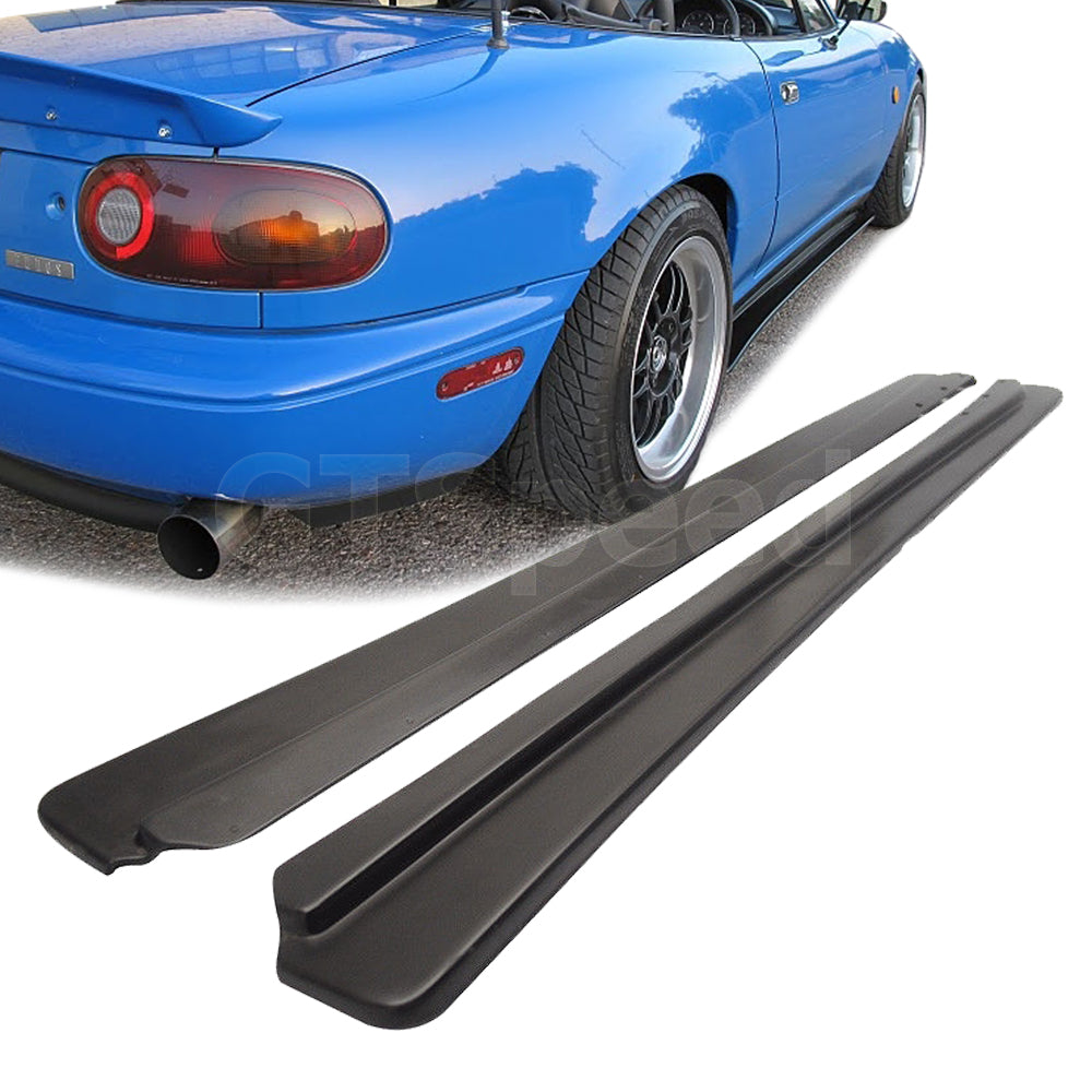 GT-Speed] 2 x Combo - GV Style PU Front Bumper Lip + FD Side Skirts,