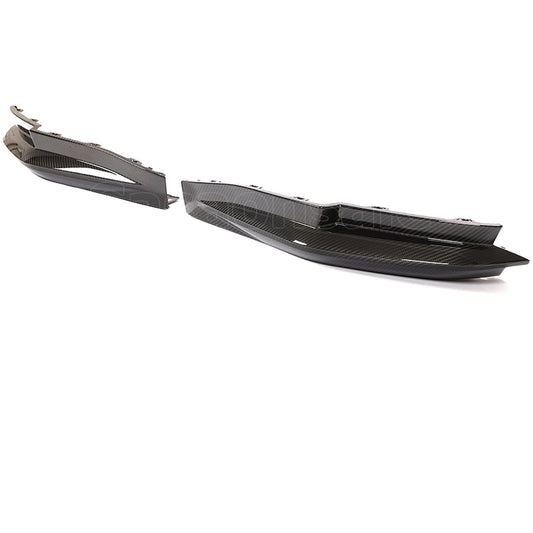 For 2021-2026 BMW M4 G82 G83 Only, OE Style Real Dry Carbon Fiber Rear Bumper Splitter Apron Lip