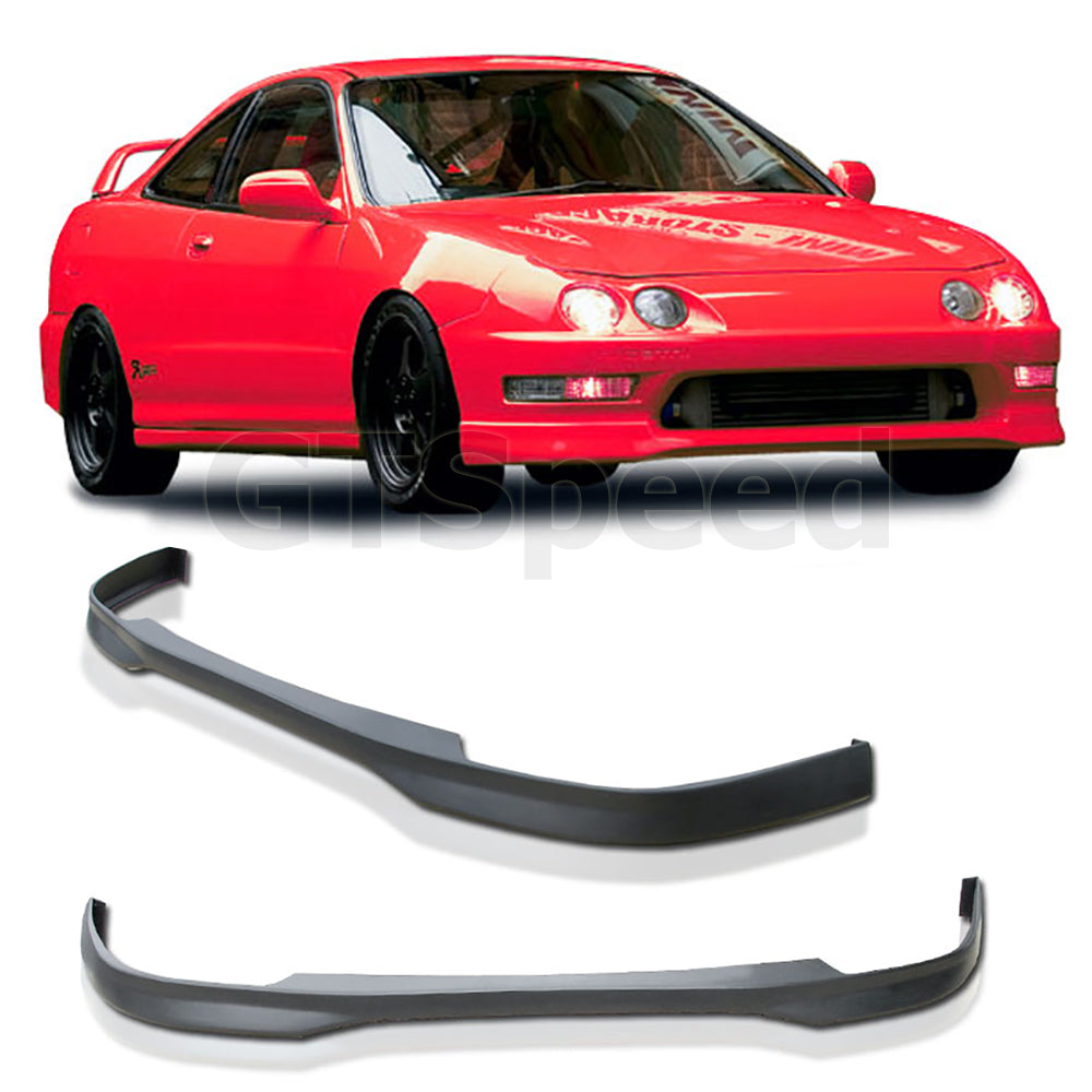 [GT-Speed] Type-R 2 Style PU Front Bumper Lip, Compatible With 1994-1997 Acura Integra Factory Bumper Only