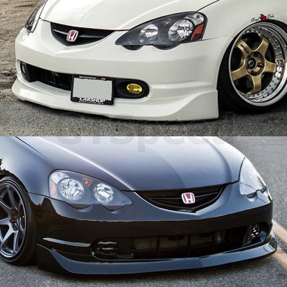 [GT-Speed] MU Style PU Front Bumper Lip, Compatible With 2002-2004 Acura RSX Factory Bumper Only