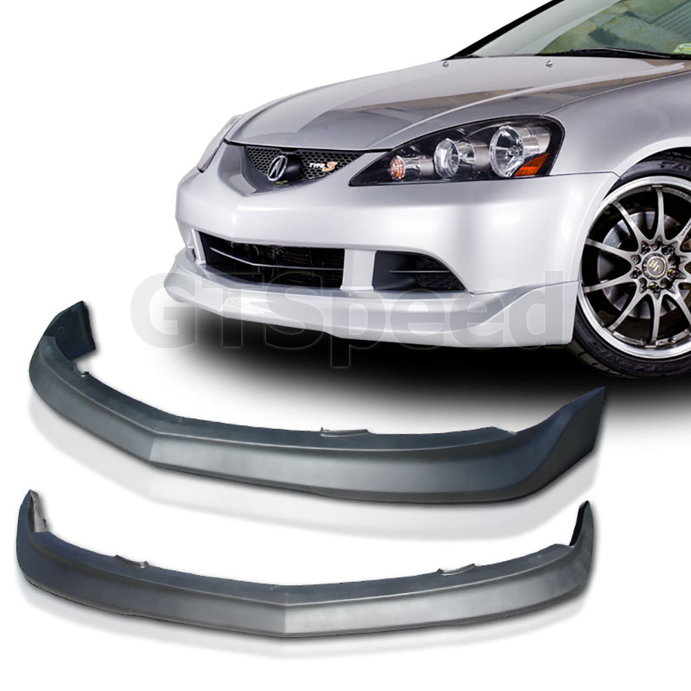 [GT-Speed] MU Style PU Front Bumper Lip, Compatible With 2005-2006 Acura RSX Factory Bumper Only