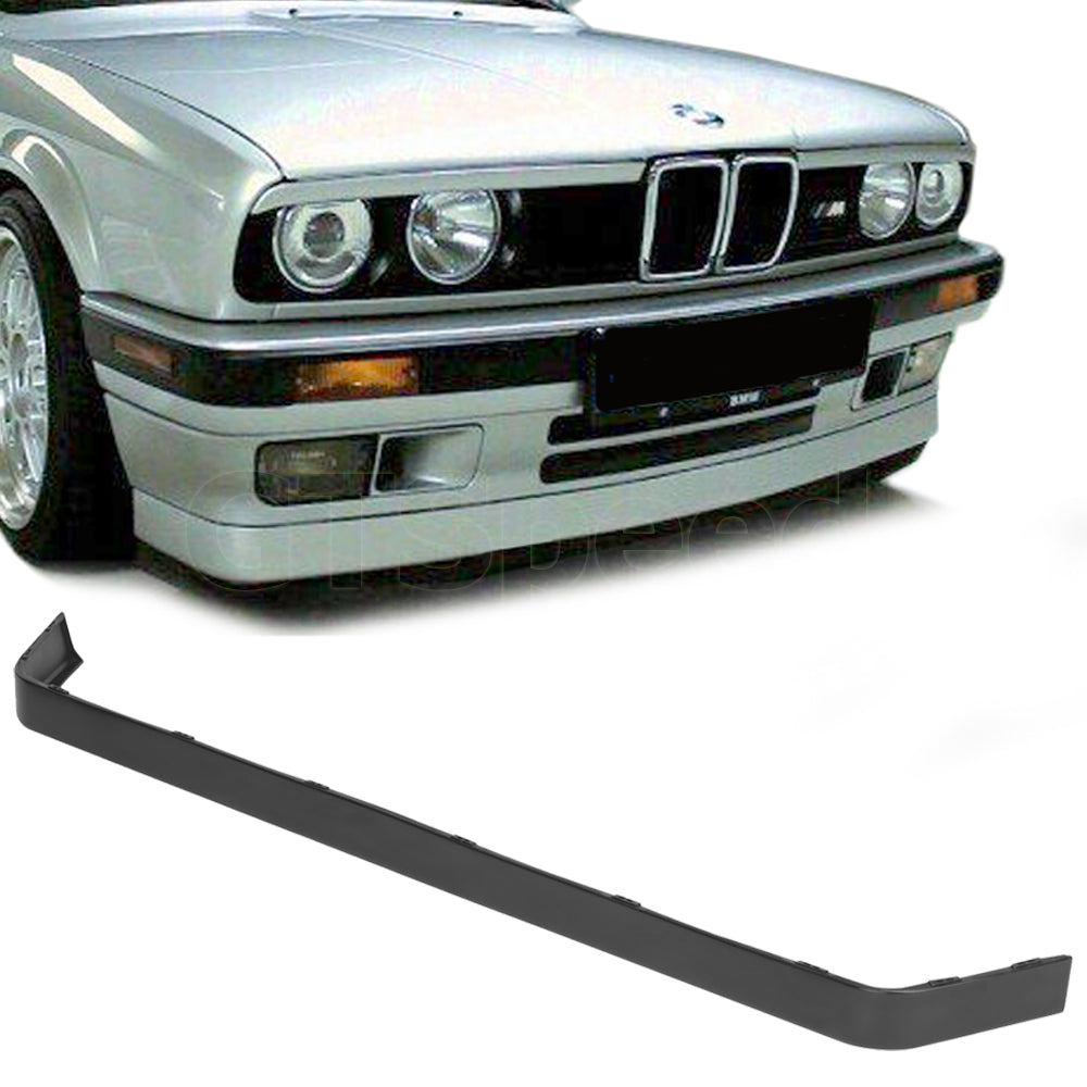 [GT-Speed] M-Tech V2 Style PU Front Bumper Lip, Compatible With 1984-1992 BMW E30 Base Factory Bumper Only