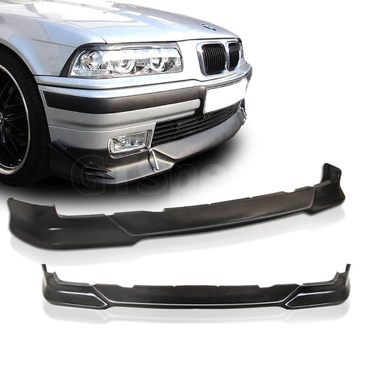 [GT-Speed] M-Tech Style PU Front Bumper Lip, Compatible With 1992-1998 BMW E36 Base Factory Bumper Only